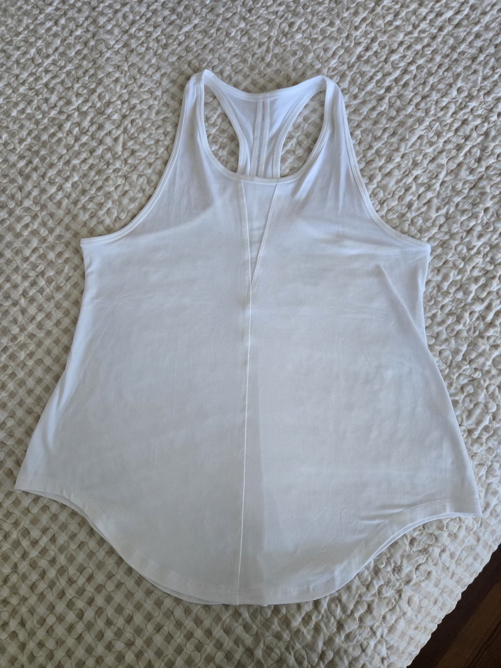 ZYIA White Racerback Tank Top - Workout, Gym, Activewear, XXL